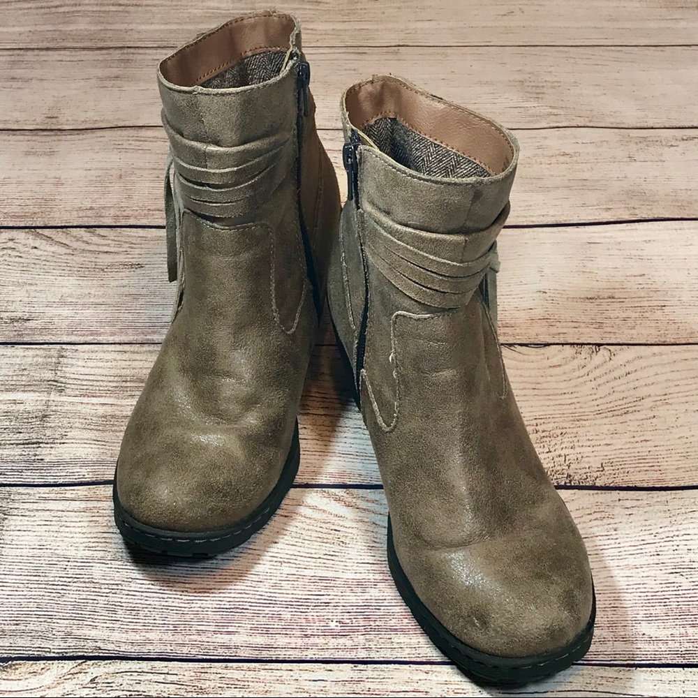 ♥️b.o.c. Born brown leather booties ankle boots - Picture 5 of 8